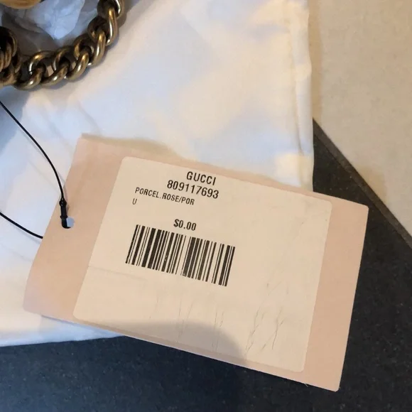 Gucci Mini GG Marmont Crossbody Bag in Nude Rose NEW - Picture 10 of 10